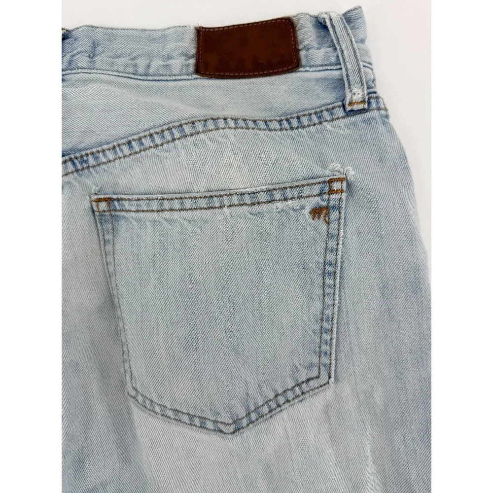 Madewell Perfect Vintage Jeans Womens 27 Light Wash Straight Leg High Rise Denim
